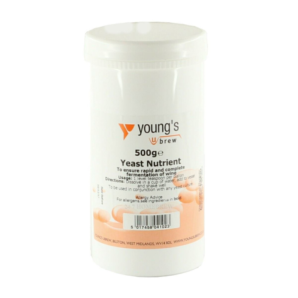 Youngs Yeast Nutrient 500G - Home Brew Beer & Wine Making Chemicals
