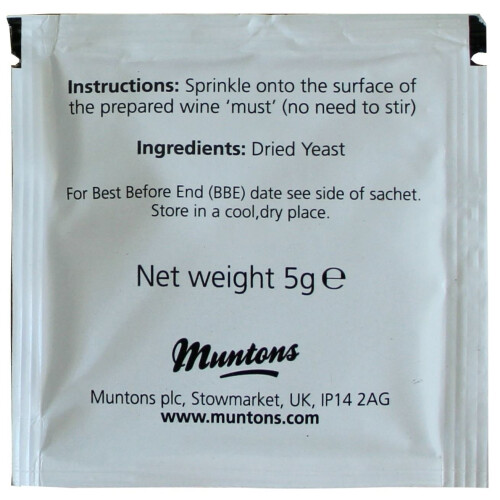 5x Gervin GV5 Wine Yeast 5g White Fruit Develops Bouquet 5-23L 2