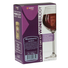 WineBuddy Blackberry 6 Bottle - 7 Day Home brew Wine Making Refill Kit