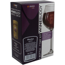 WineBuddy Merlot 6 Bottle - Home brew Wine Making Kit