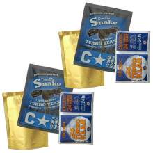 2x Double Snake C Star Turbo Yeast, TurboKlar, Liquid Carbon Homebrew Vodka