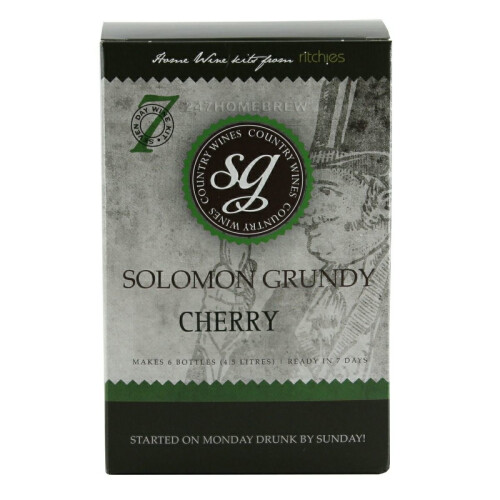 Solomon Grundy Cherry 7 Day (6 Bottle) Wine Making Kit - Homebrew