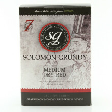Soloman Grundy Classic Medium Dry Red 7 Day Wine Kit 2kg makes 30 bottle 23L