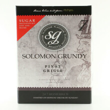 Solomon Grundy Platinum Pinot Grigio 7 Day (30 Bottle) White Wine Making Kit - Homebrew