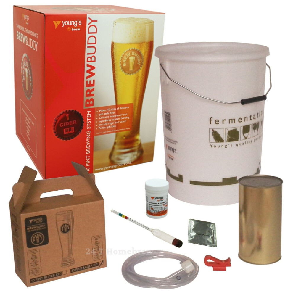 Youngs BrewBuddy 40 Pint Brew System - Cider Homebrew Beer Making Starter Kit