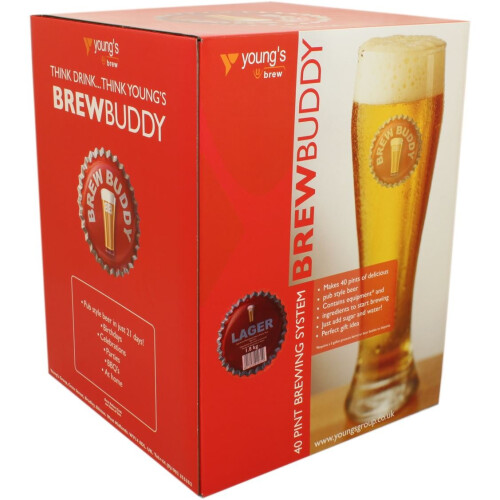 Youngs BrewBuddy 40 Pint Brew System - Lager Homebrew Beer Making Starter Kit 1
