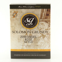 Solomon Grundy Gold Zinfandel Rose 7 Day (30 Bottle) Rose Wine Making Kit - Homebrew