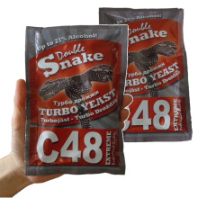 2x Double Snake C48 Turbo Yeast 25L 14%-21% ABV Homebrew Vodka Wash Moonshine