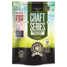 Mangrove Jacks Strawberry & Pear Cider Craft Kit 40 pint / 23L 2.4kg 4.7% ABV