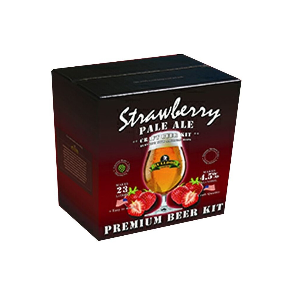 Bulldog Brews Strawberry Pale Ale (3.1Kg) Beer Kit - Homebrew