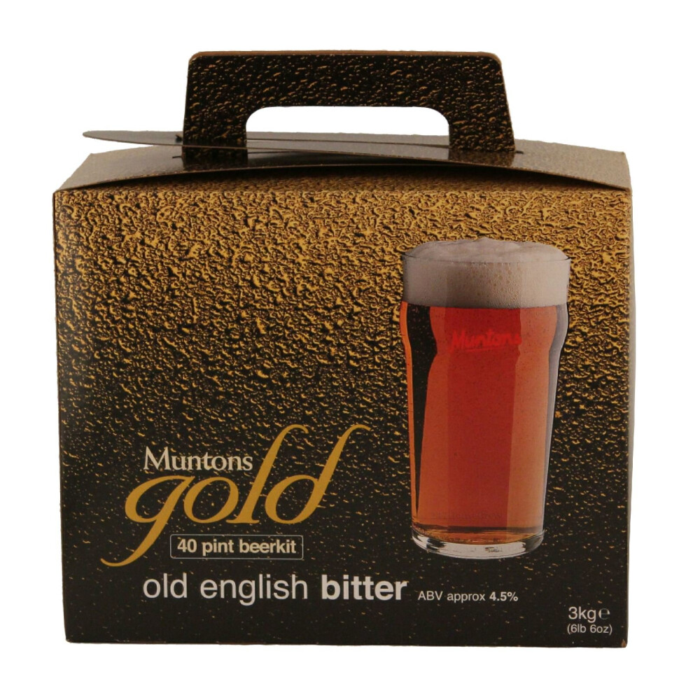 Muntons Gold Old English Bitter 3kg 40 pint 23L 5% ABV - Homebrew Beermaking