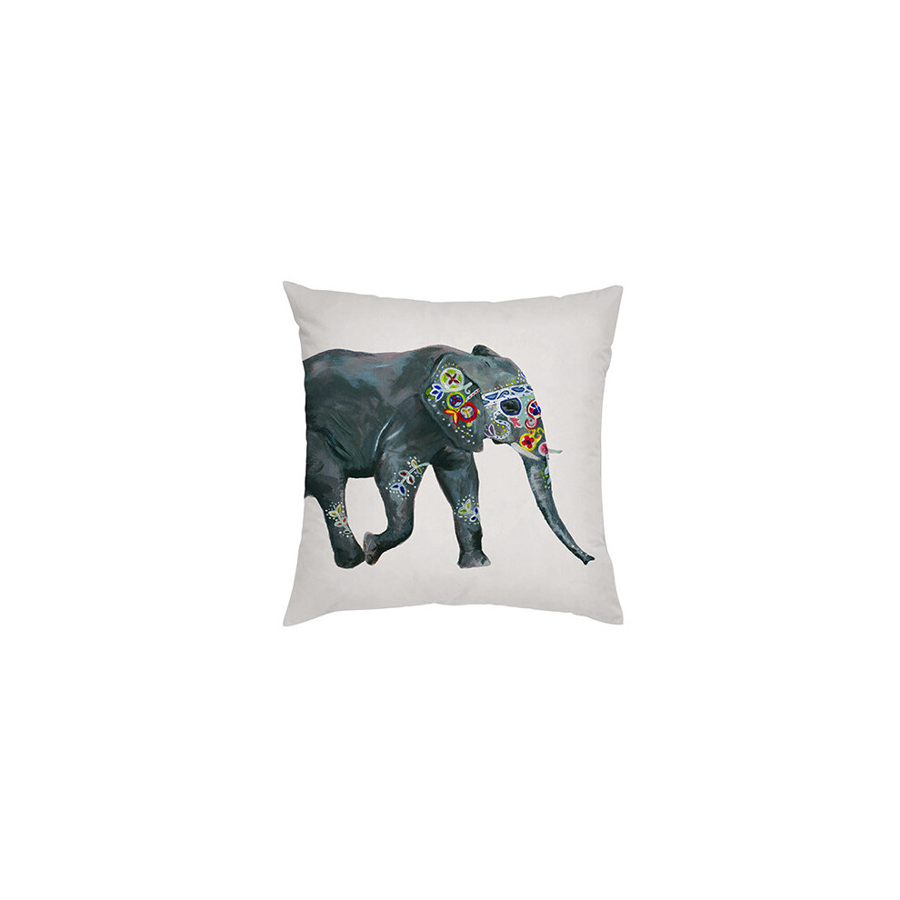 (Elephant B) Gardenista Indian Elephant Print Outdoor Cushion Covers Garden Patio Pillow Cases 45x45