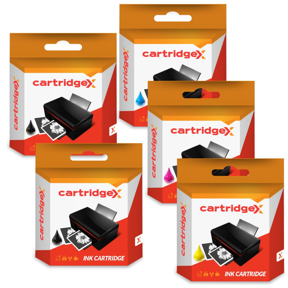 Compatible  Set Of 5 Ink Cartridge For Pgi550 Cli551 Canon Pixma Mg6350 Mg6450 Mg7150 Mx725