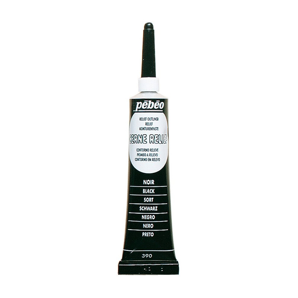 Pebeo Cerne Relief Outliner 20Ml-Black