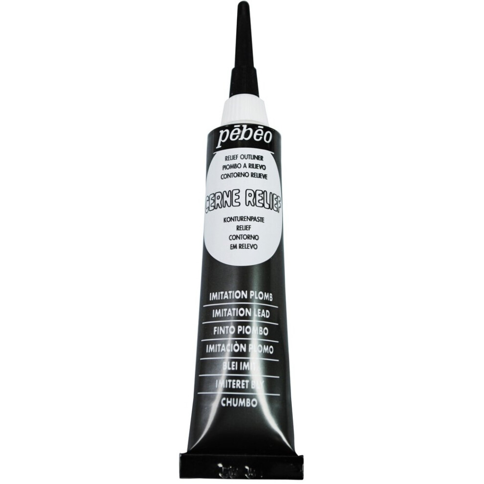 Pebeo - Tubo Da 20 Ml Di Crema Effetto Piombo, Per Vetrate Colorate-image