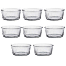Duralex Oven Chef Glass Ramekins for Crème Brulee Desserts 8.5cm x8