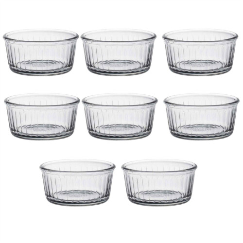 Duralex Duralex Oven Chef Glass Ramekins for Crème Brulee Desserts 8.5cm x8