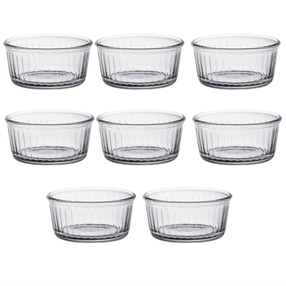 Duralex Oven Chef Glass Ramekins for CrÃ¨me Brulee Desserts 8.5cm x8