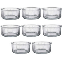 Duralex Oven Chef Glass Ramekins for Crème Brulee Desserts 10cm x8