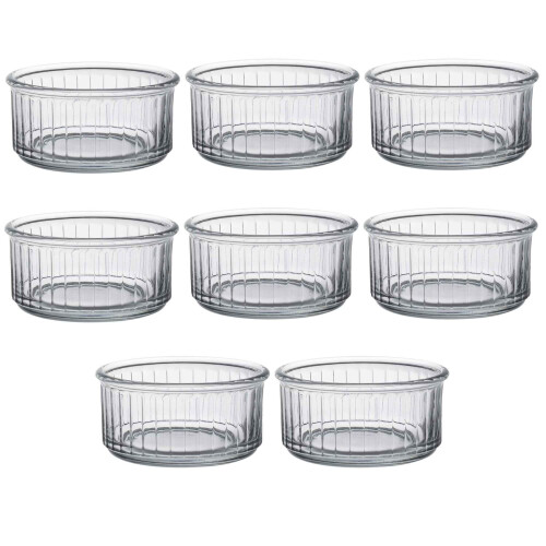 Duralex Duralex Oven Chef Glass Ramekins for Crème Brulee Desserts 10cm x8
