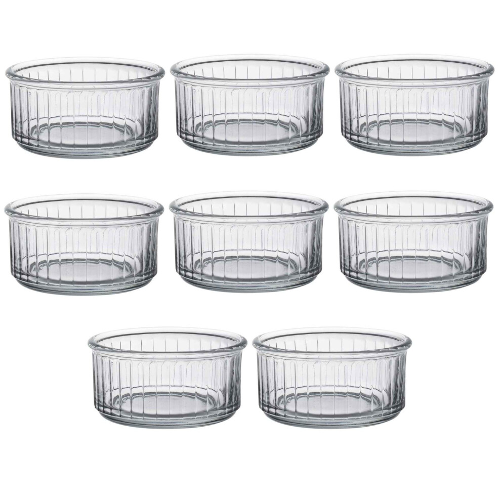 Duralex Oven Chef Glass Ramekins for Crème Brulee Desserts 10cm x8