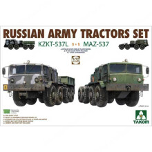 Takom TAK5003 Tratores do Ex   rcito Russo KZKT-537L & MAZ-537 1+1-1/35 MULTICOLORES