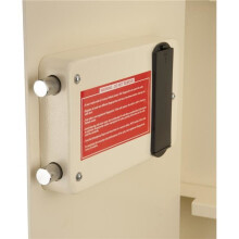 Barska AX12880 Large Biometric Wall Safe Left Opening, Cream