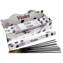 Stamford Hex Incense Sticks - Violet - Set of 6