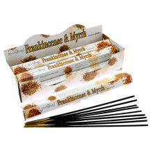 Stamford Hex Incense Sticks - Frankincense and Myrrh - Set of 6