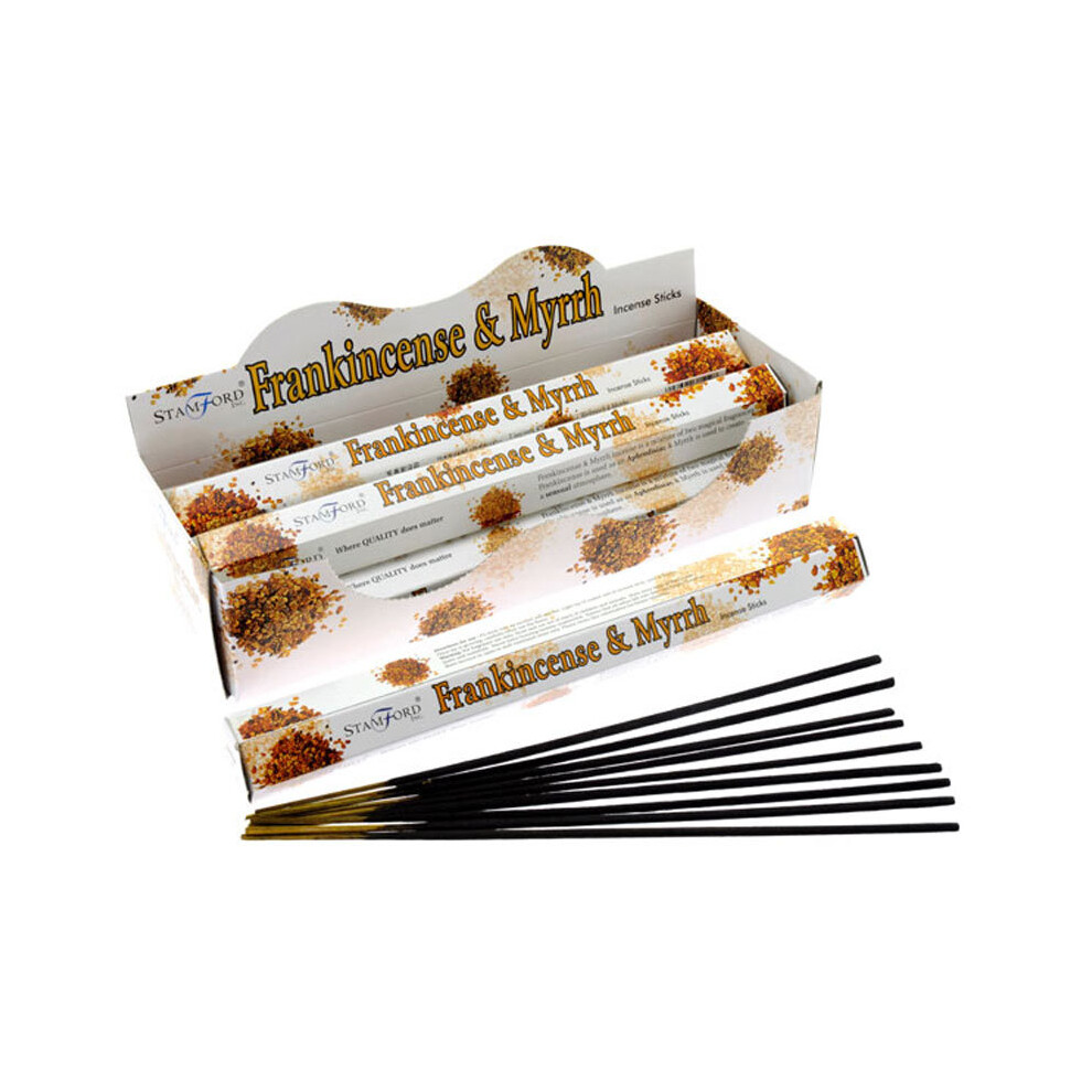 Stamford Hex Incense Sticks - Frankincense And Myrrh - Set Of 6