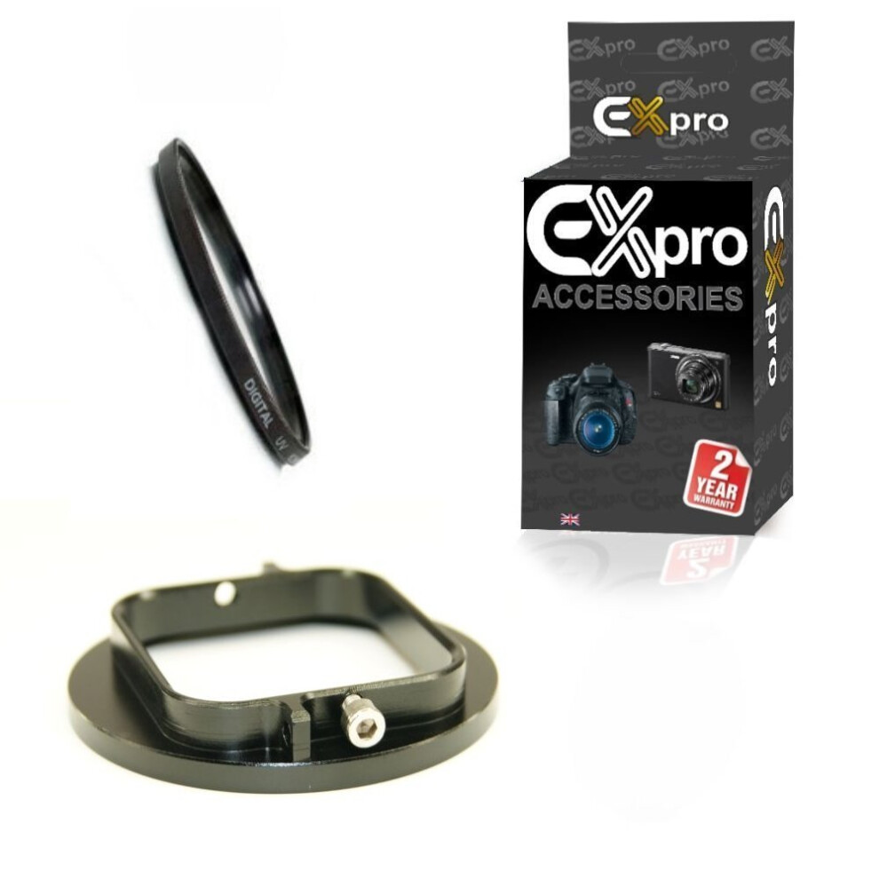 Ex-Pro Filter Adapter To 52Mm Std Lens Uv Lens Fits Gopro Hero 3 3+ 4 Black 5055256990822