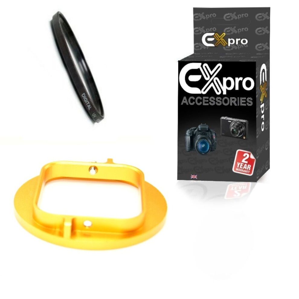 Ex-Pro Filter Adapter To 58Mm Std Lens Uv Lens Fits Gopro Hero 3 3+ 4 Gold 5055256990907