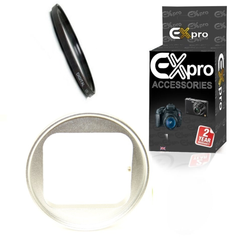 Ex-Pro Filter Adapter To 52Mm Std Lens Uv Lens Fits Gopro Hero 3 3+ 4 Silver 5055256990877