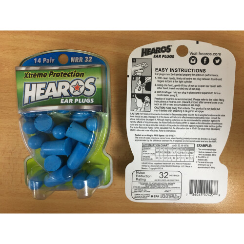 Hearos, Ear Plugs, Xtreme Protection, 14 Pair, NRR 32 2