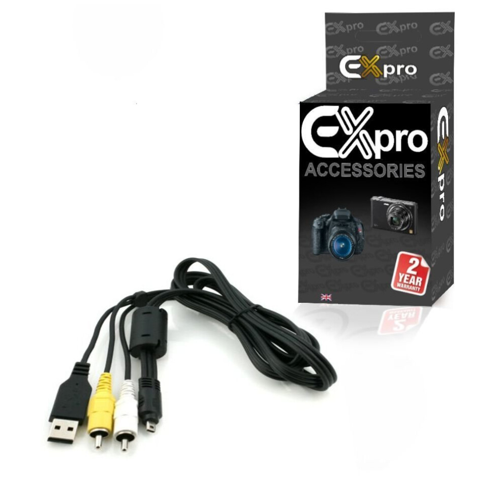 Ex-Pro Av Usb Cable Lead Uc-E6 & Eg-Cp14 For Nikon Coolpix 8800 Aw100 Aw100s P500 P510 P5000 5055256992413