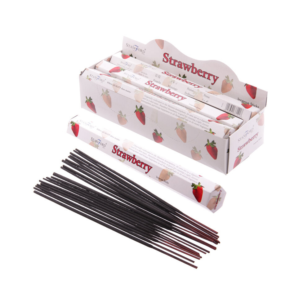 Puckator Stamford Hex Incense Sticks - Strawberry - Set Of 6