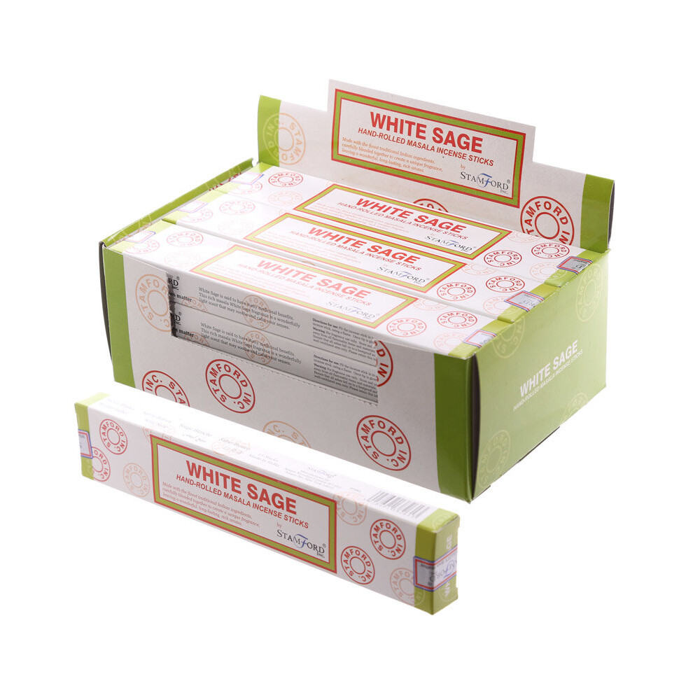 White Sage Stamford Masala Incense Sticks - Set of 12-image-OPC-P5HQ85T-NEW