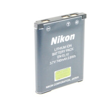 Genuine Nikon ENEL10 Battery (EN-EL10) OEM for Coolpix S60, S80, S200, S230, S500, S5100 & more