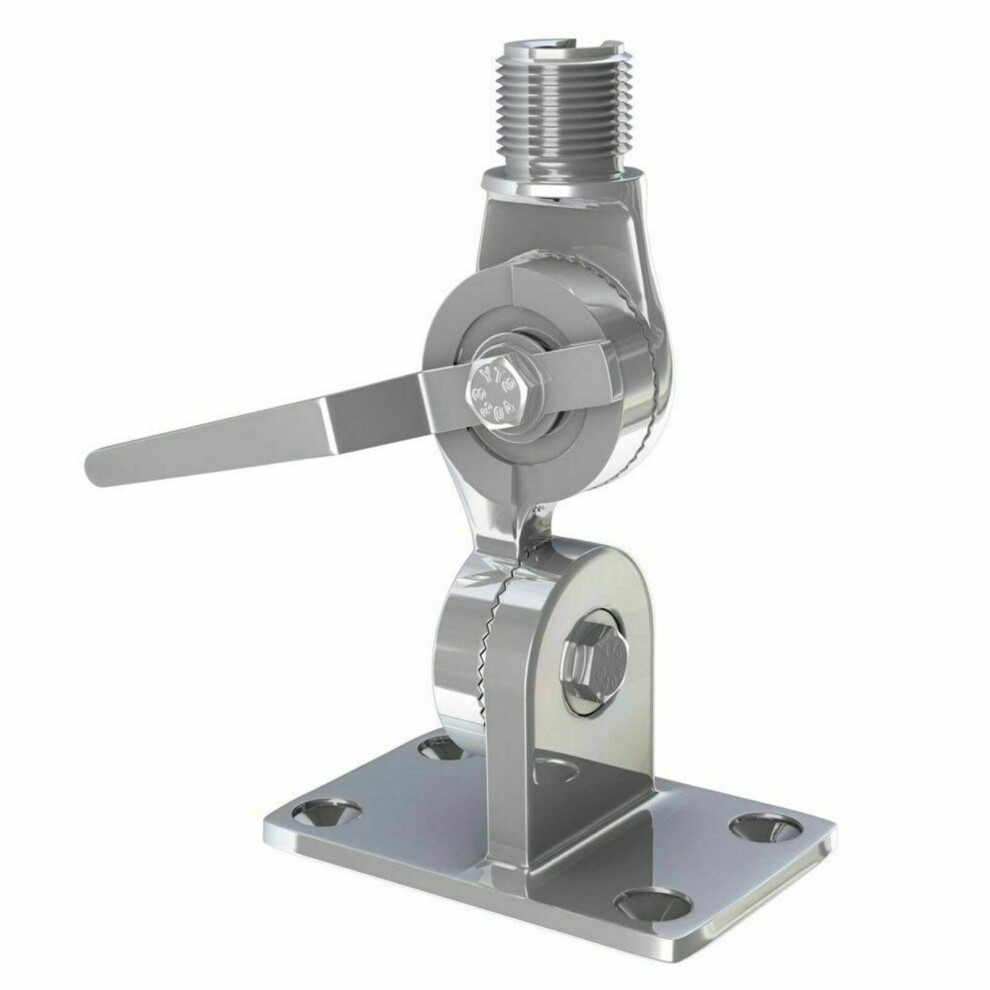 Shakespeare 4187HD Heavy Duty Ratchet Antenna Mount?Stainless Steel?1"-14 Thread