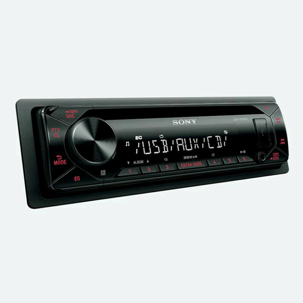 Sony Car Stereo?Built-in CD Receiver?Media Player?USB & Aux-in?Red Illumination