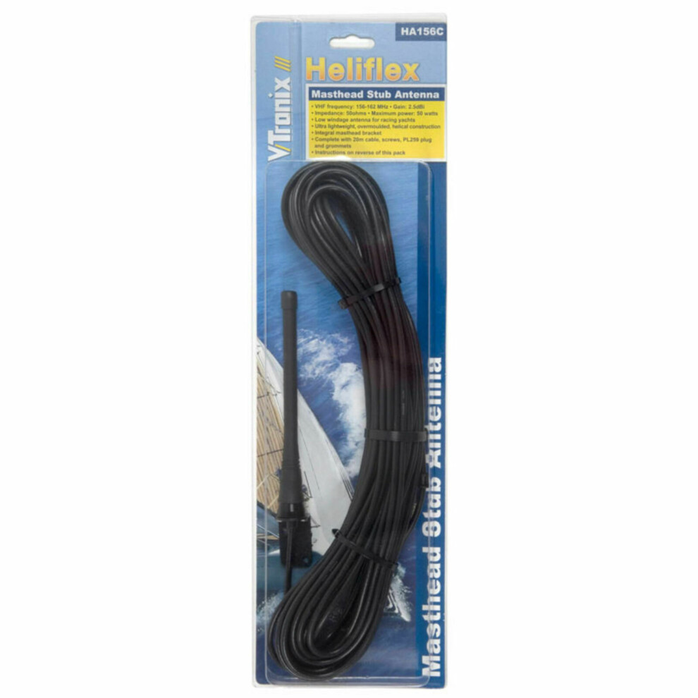 Shakespeare HA156C V-Tronix Heliflex Stub Antenna?Lightweight?Sailingboat & Ribs