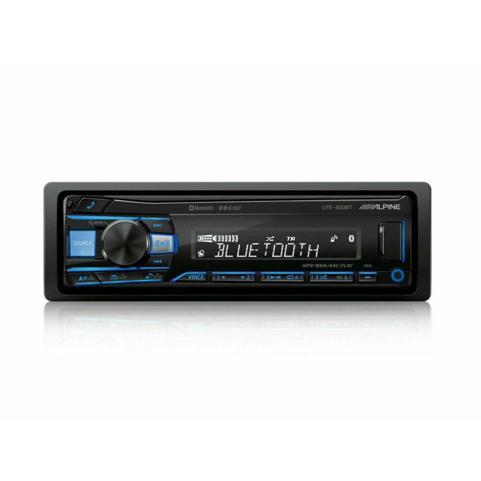 Alpine UTE 200BT Car Stereo?1 Din Radio?Media Receiver?Bluetooth?iPhone/Android