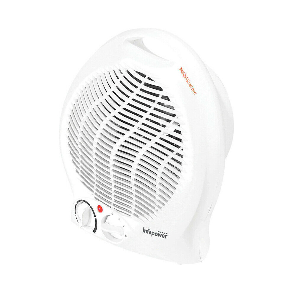 Infapower X401 Upright Turbo Fan Heater?3 Modes?2000W?Overheat Protection?White