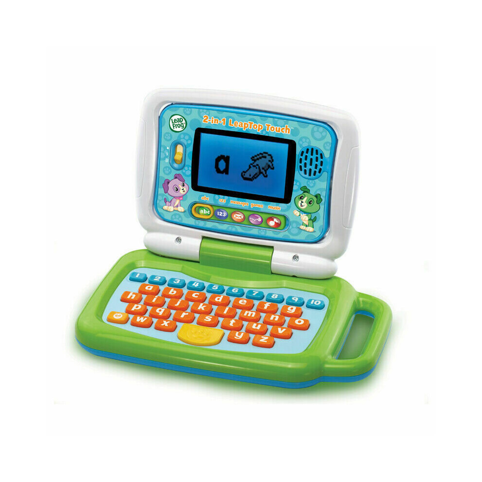 Leap Frog 2-in-1 LeapTop Touch Laptop?Learn Number, letters, Animal Facts?+2Yrs.