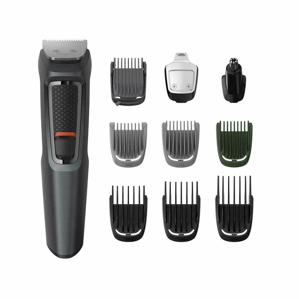 Philips MG3747 Series 3000 10 in 1 Multi Grooming Kit?Beard,Hair & Nose Trimmer