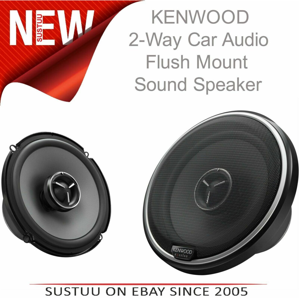 New Kenwood KFC X174?2Way Flush Mount Speaker?In Car Audio Door Shelf?17cm-240w