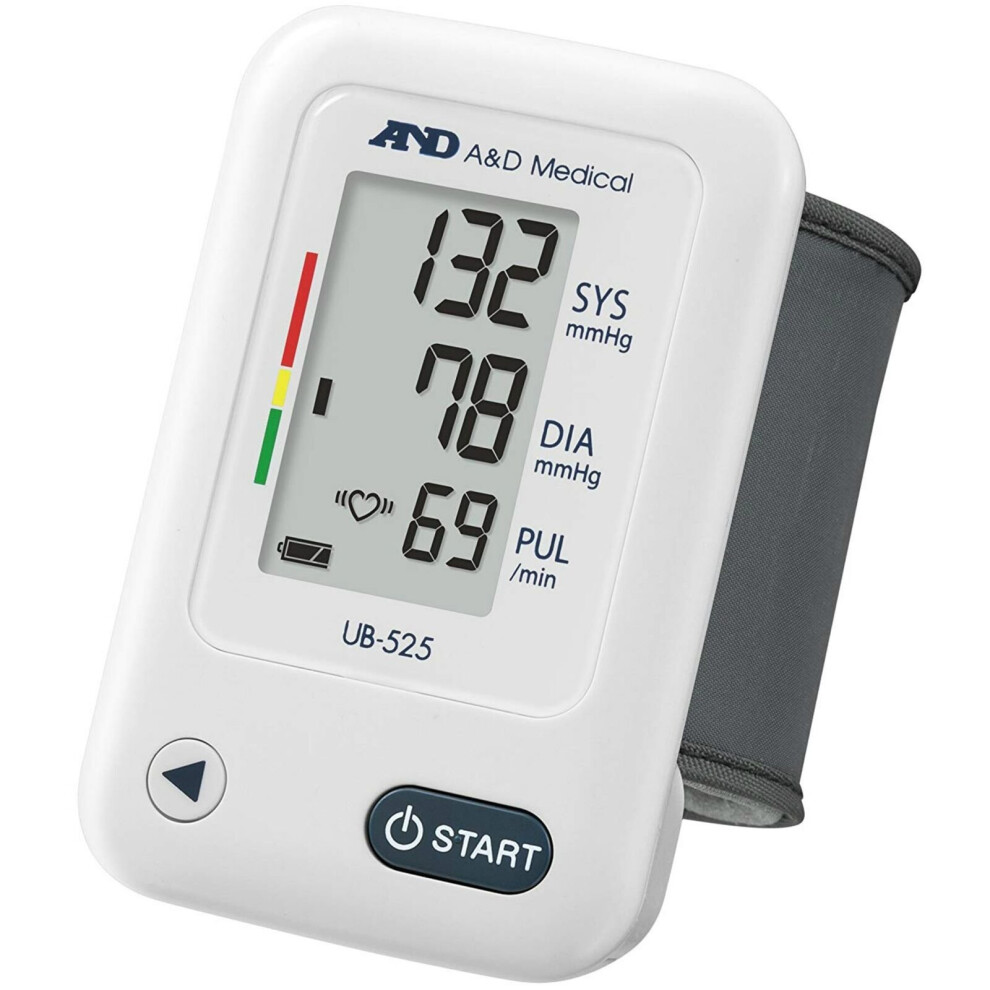 A&D Medical UB-525 Wrist Blood Pressure Monitor?IHB Indicator?Lightweight?White