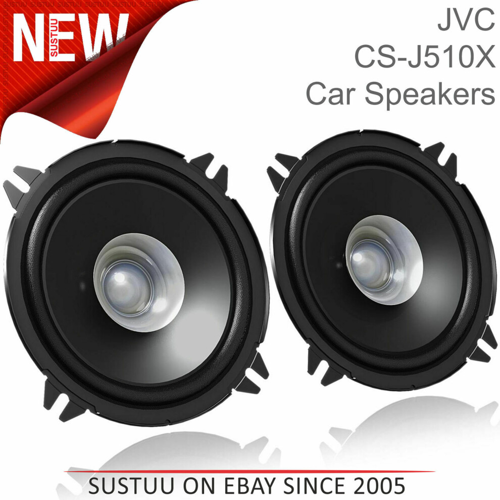 Jvc New Cs J510x 5'' 130Mm 250W Car/Van Door Coaxial Speakers 1Yrwarranty