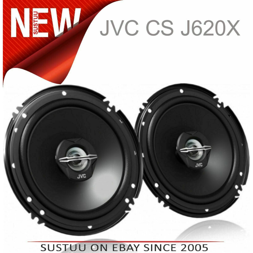 NEW JVC CS J620X?2-way Car-Van Coaxial Speakers?Door-Shelf?16cm-600W?1yrWARRANTY