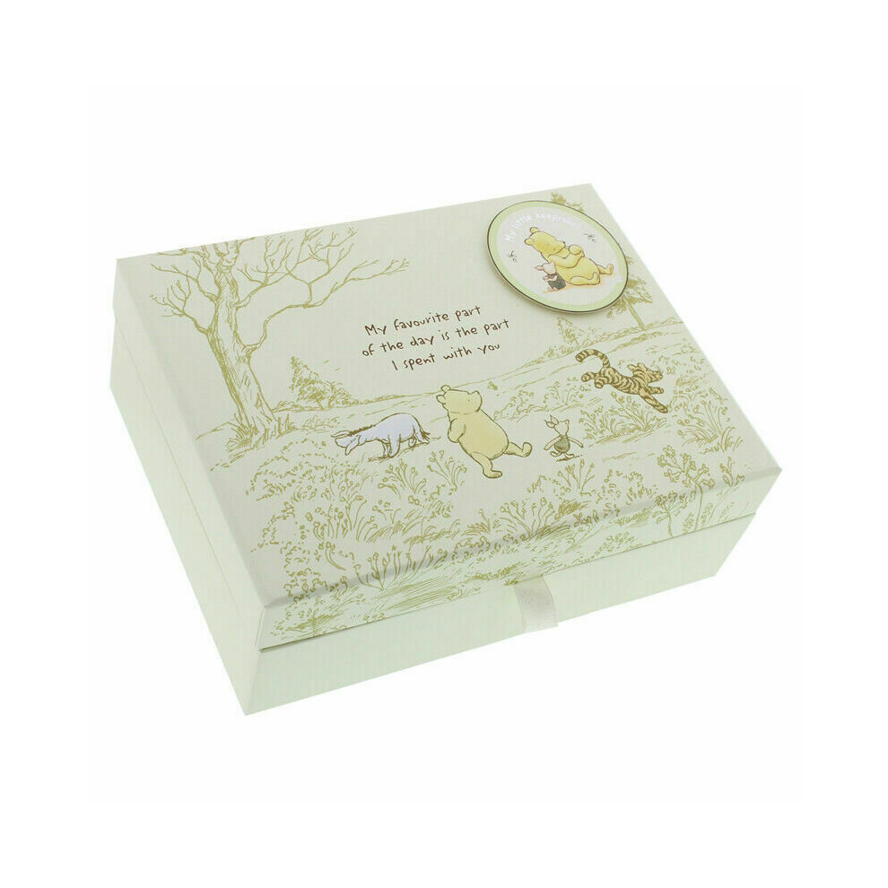 Widdop And Co. Disney Classic Pooh Keepsake Memory Box?Kid Storage Box?Newborn Christening Gift